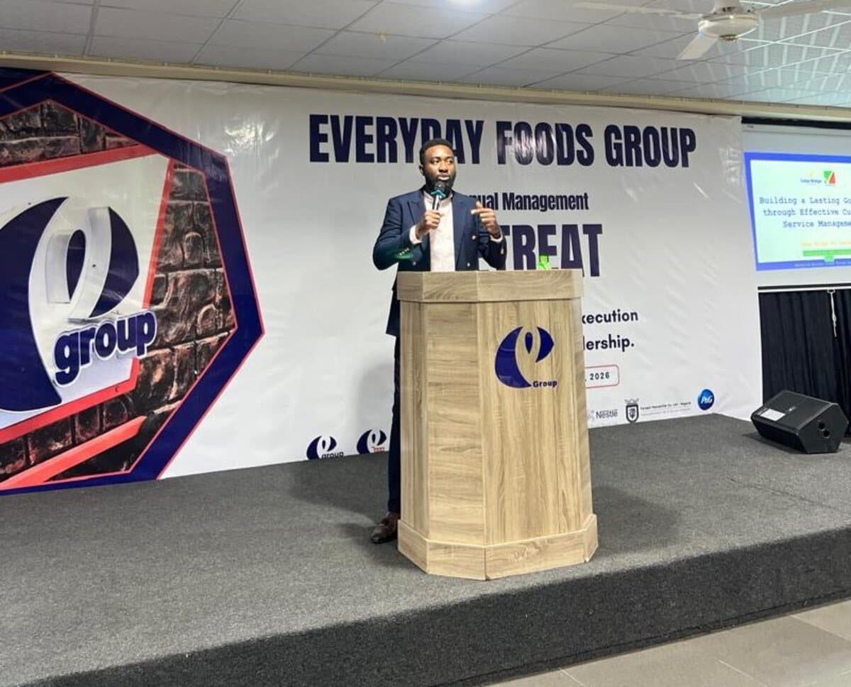 Cedar Bridge Pro delivering customer service training at the Every Food Group management retreat